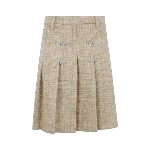 Embellished Pleated Skirt