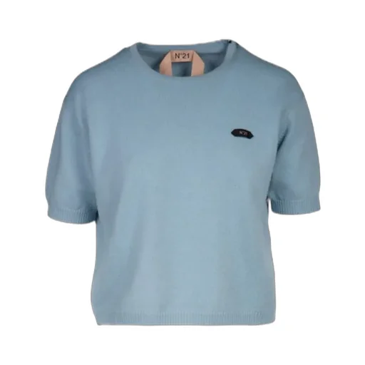 Short Sleeved Logo Detailed Jumper