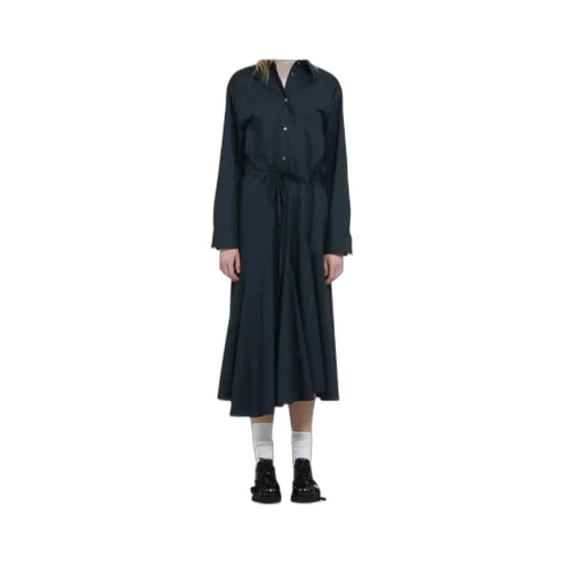 Long Dress With Drawstring Waist