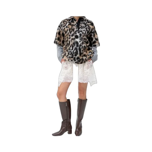 Leopard-Effect Polo Shirt