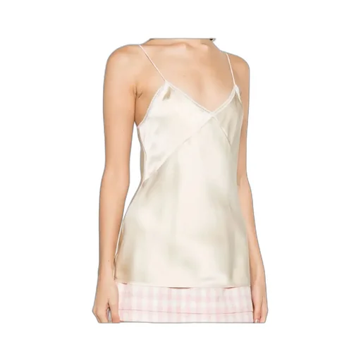 Spaghetti-Strap Satin-Finish Top