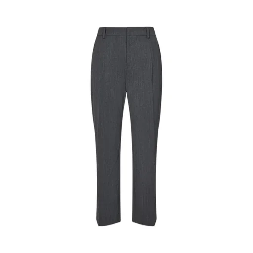 Cropped Straight-Leg Trousers