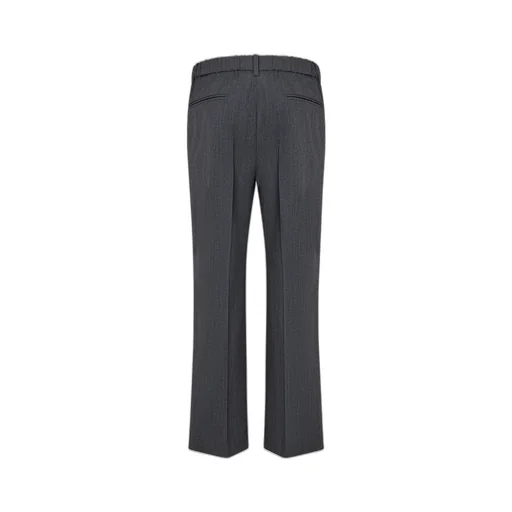 Cropped Straight-Leg Trousers