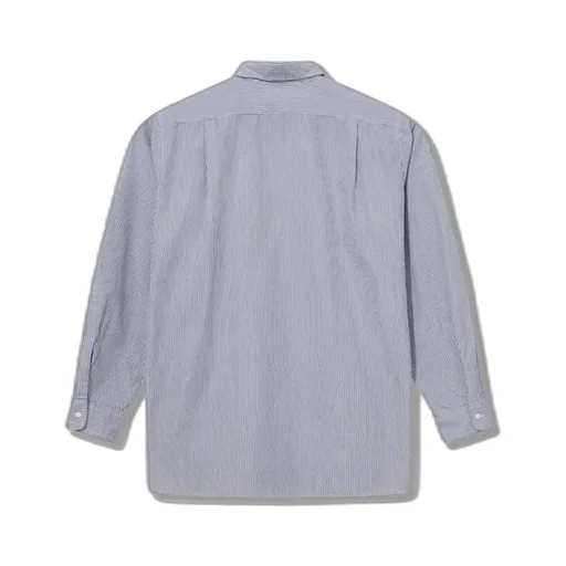 Regular Collar Stripe Wind Shirt