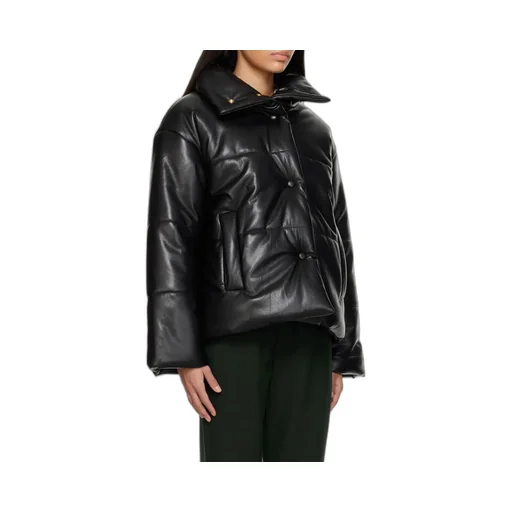 Hide High-Neck Puffer Jacket