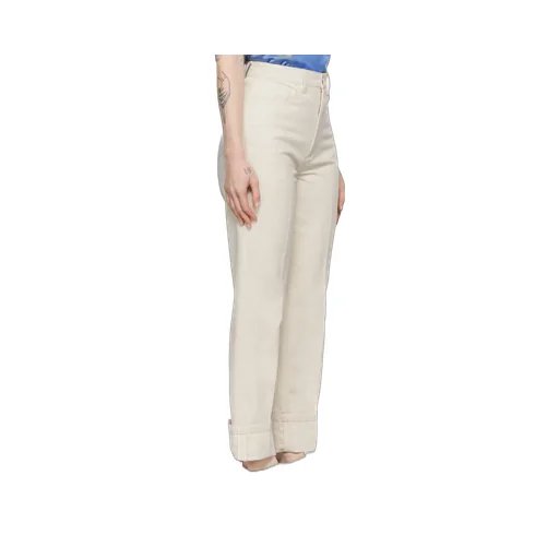 High-Waisted Straight-Leg Trousers