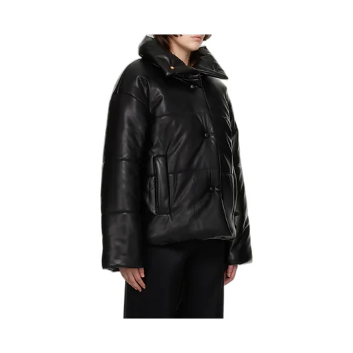 Hide High-Neck Puffer Jacket