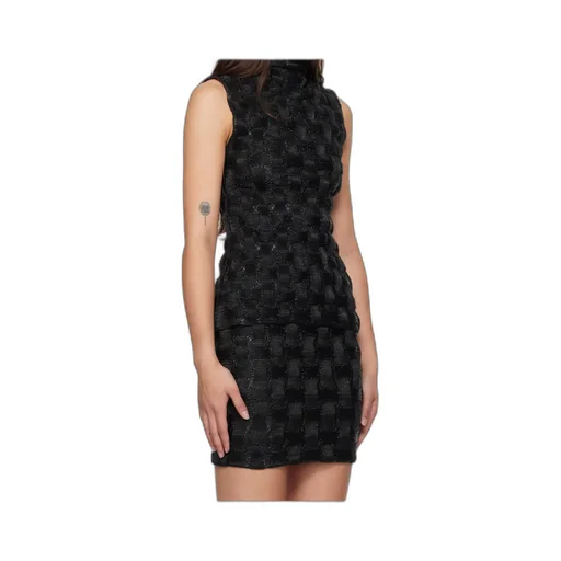Roll-Neck Sleeveless Top