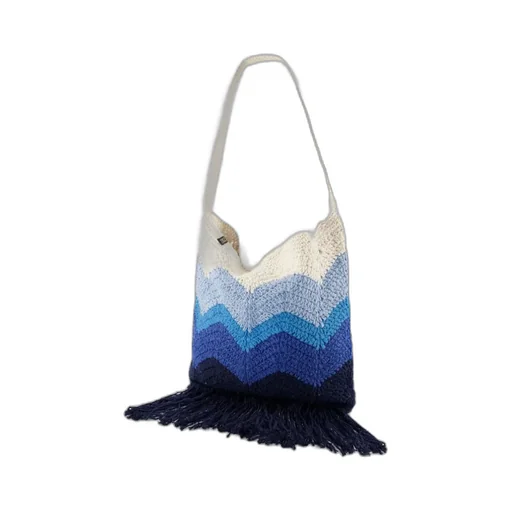 Priya Crochet Gradient Tote Bag