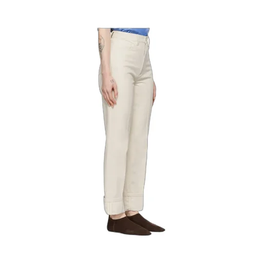 High-Waisted Straight-Leg Trousers