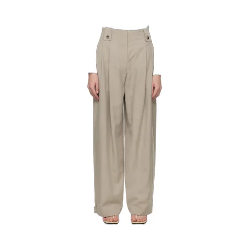 Pleated Wide-Leg Trousers