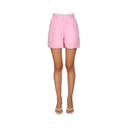 Logo Pleated Shorts