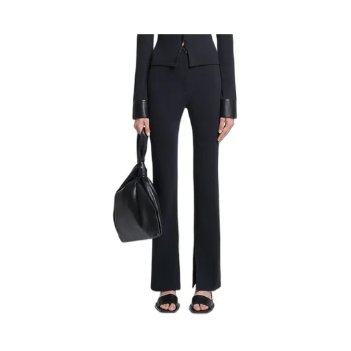 Slim-Leg Fine-Ribbed Trousers