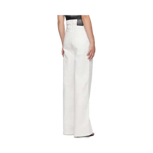 Tied-Waist Wide-Leg Jeans