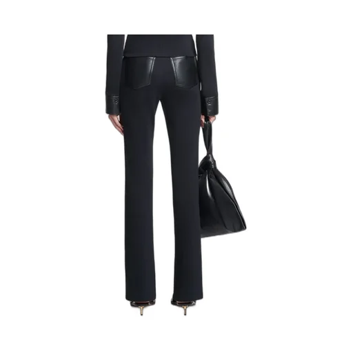 Slim-Leg Fine-Ribbed Trousers