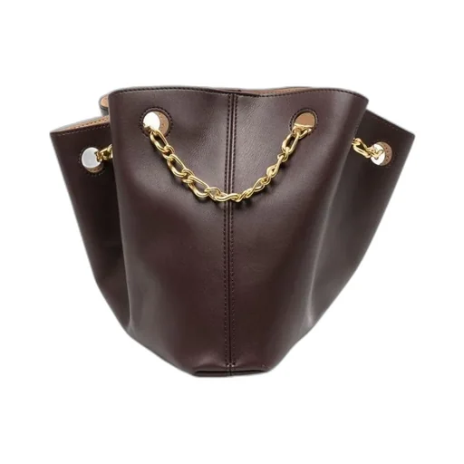 Chain Linked Open-Top Tote Bag