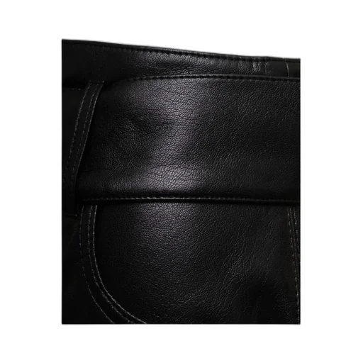 High-Waist A-Line Belted Mini Skirt