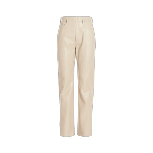 High-Waisted Straight-Leg Pants