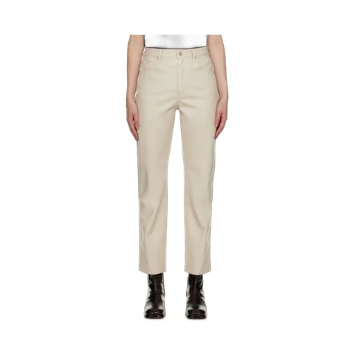 High-Waisted Straight-Leg Pants