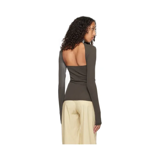 Cut-Out Roll-Neck Top