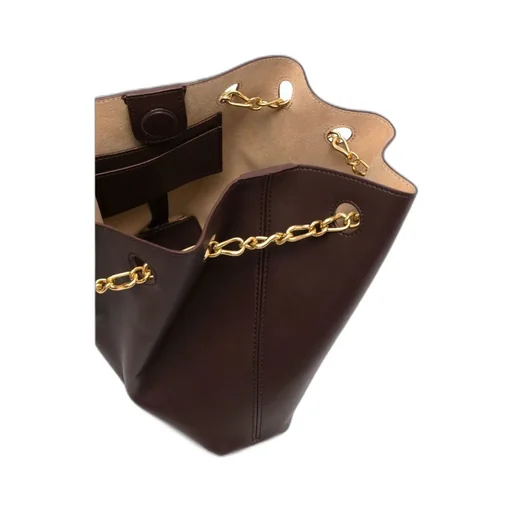 Chain Linked Open-Top Tote Bag