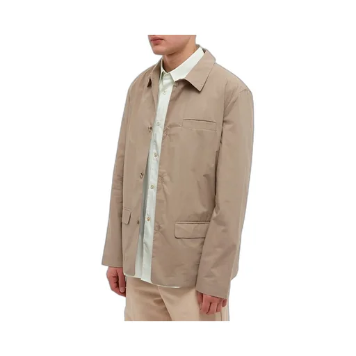Button-Up Flap-Pockets Tailored Jacket