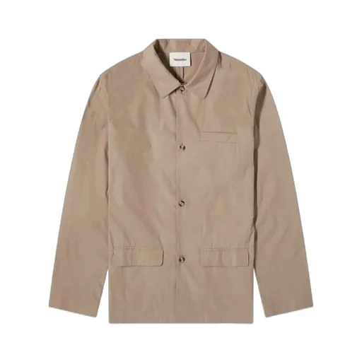 Button-Up Flap-Pockets Tailored Jacket