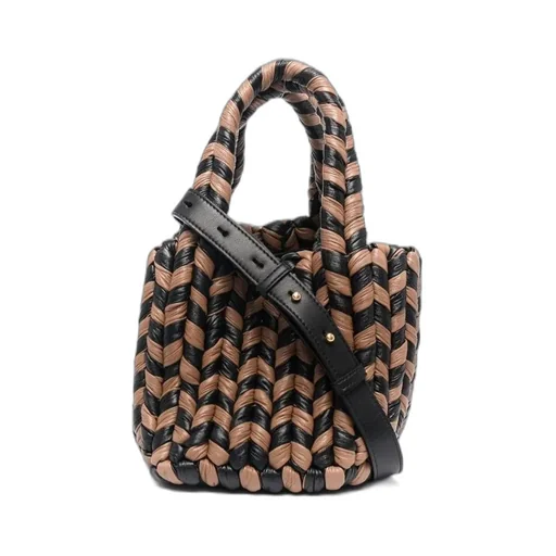 Interwoven Top Handle Bag
