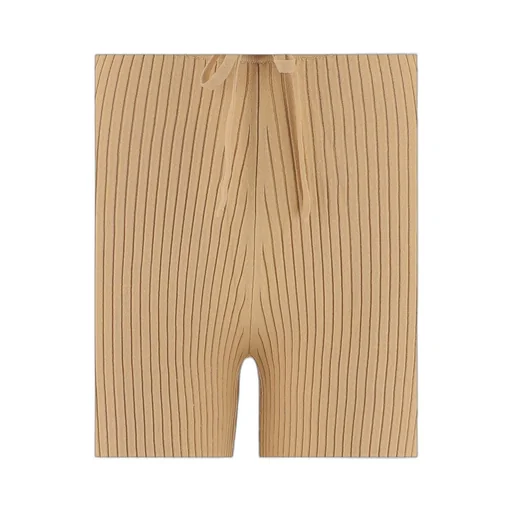 Ribbed Knitted Cropped Pants