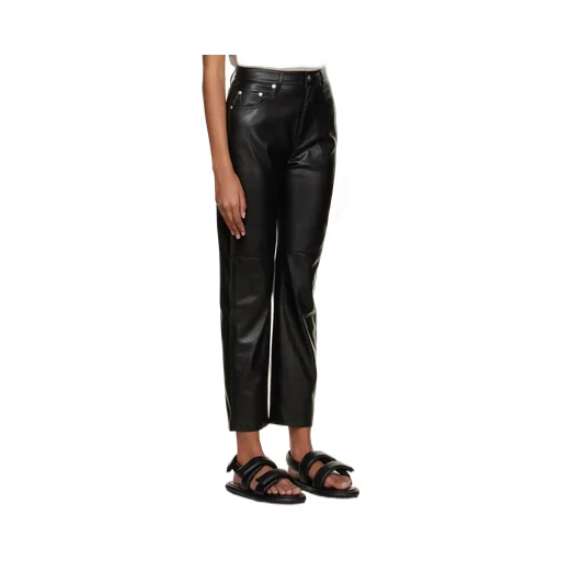 High-Rise Straight-Leg Pants