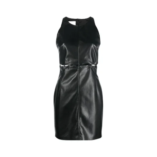 Layan Faux-Leather Mini Dress