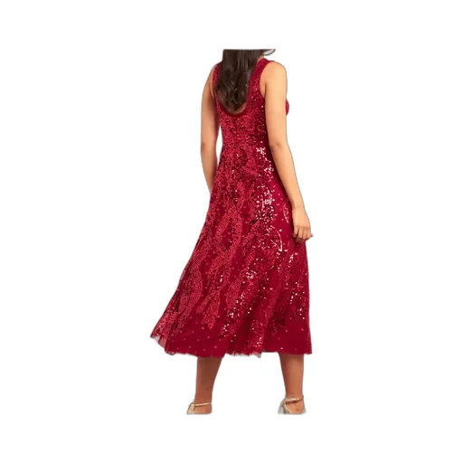 Sequined Round Neck Dress