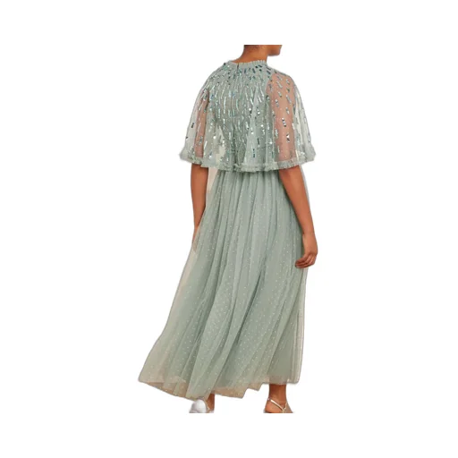 Sequined Short-Sleeved Dress