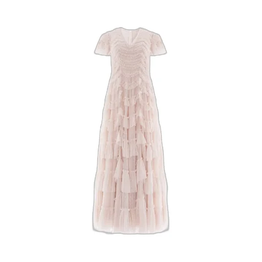 V-Neck Tulle Dress