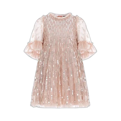 Sequin Dash Tulle Dress