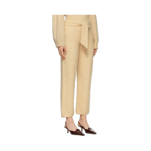Tied Waist Knit Trousers