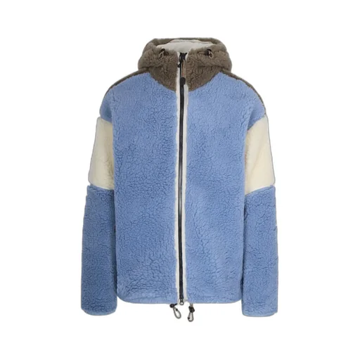 Colour-Block Fleece Hoodie