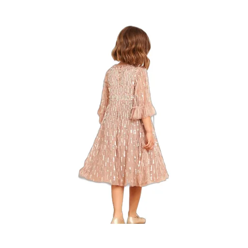 Sequin Dash Tulle Dress