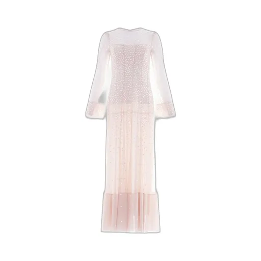 Sequined Long-Sleeved Dress
