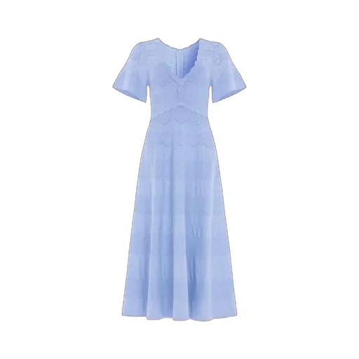 V-Neck Midi Dress