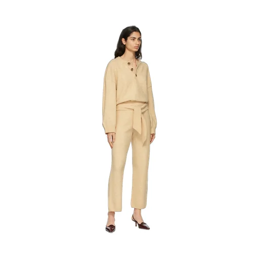 Tied Waist Knit Trousers