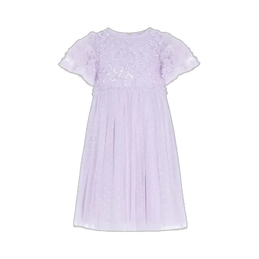 Heart Lattice Tulle Dress
