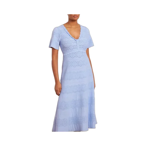 V-Neck Midi Dress