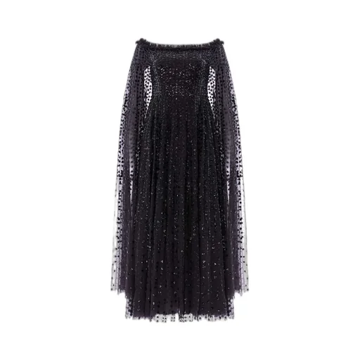 Sequined Cape Dress