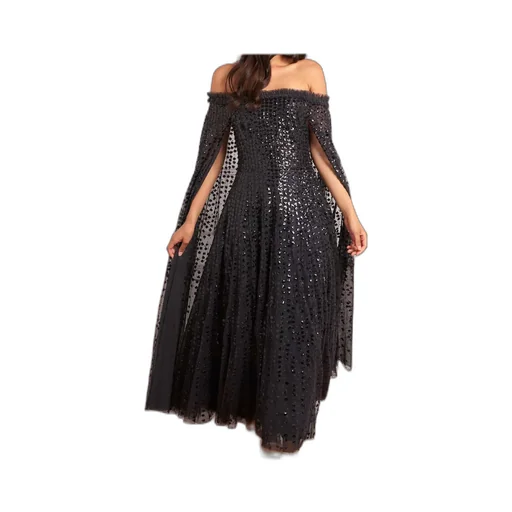 Sequined Cape Dress