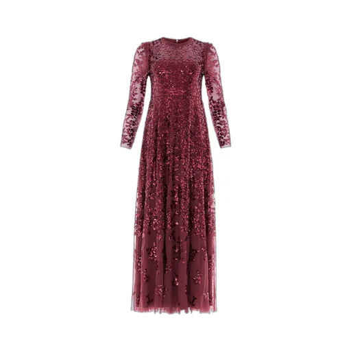 Sequined Round Neck Dress