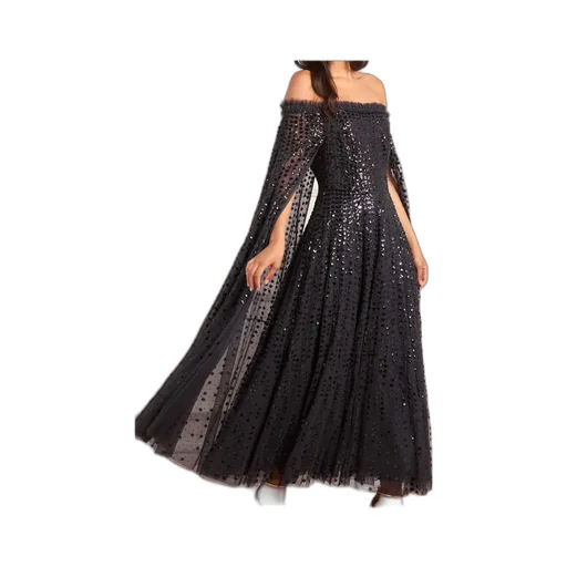 Sequined Cape Dress