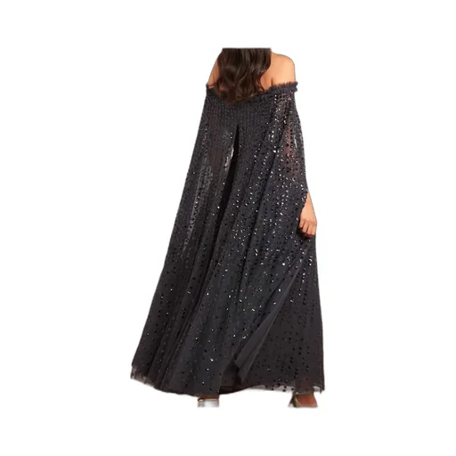 Sequined Cape Dress