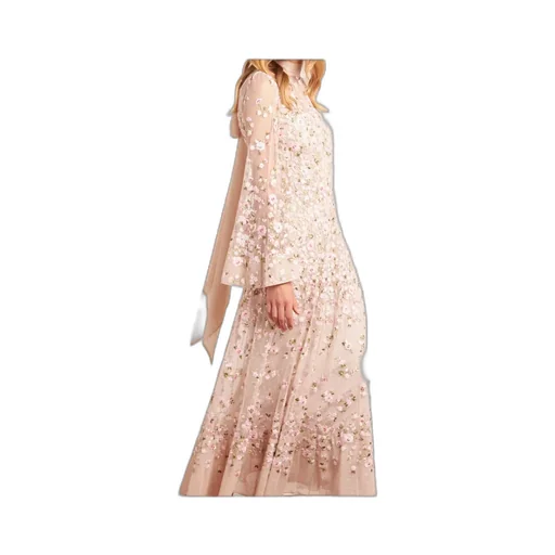 Floral Long-Sleeved Dress
