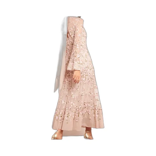 Floral Long-Sleeved Dress
